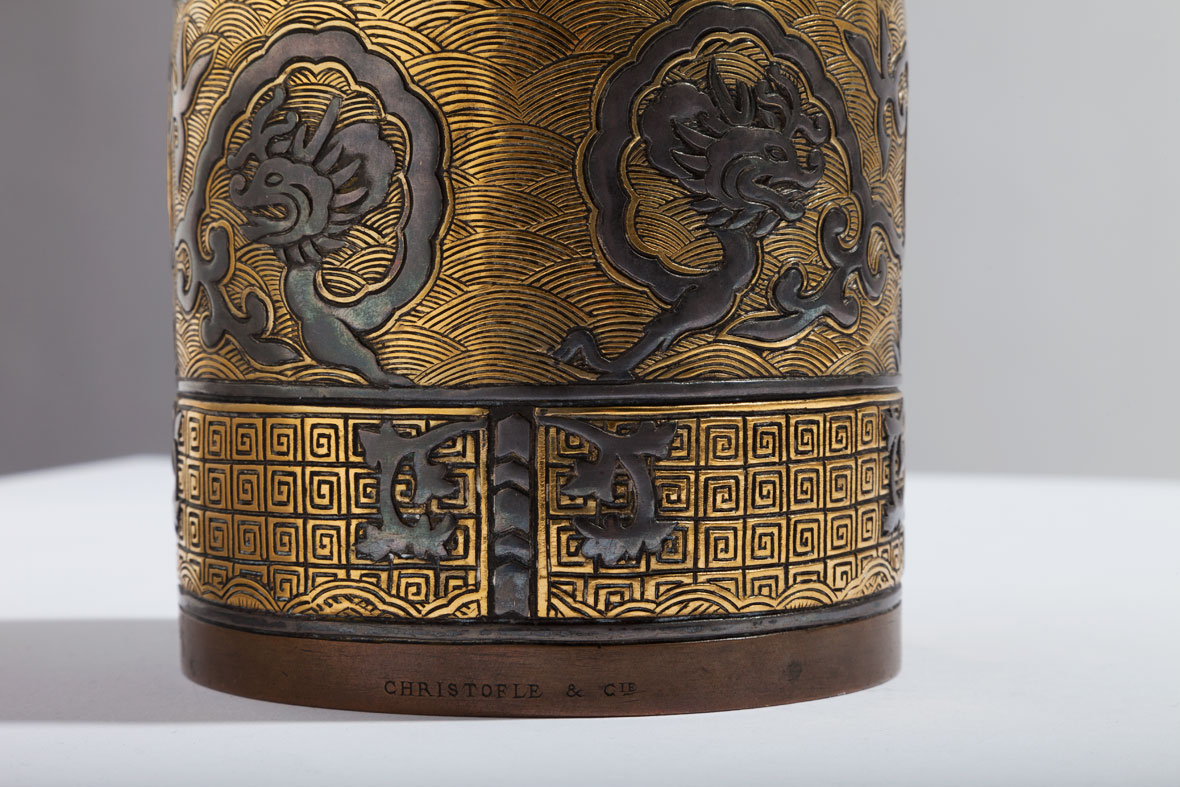 Christofle Chinese Style Vases